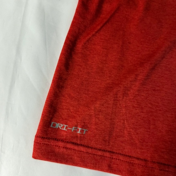 Nike Red, Black & White Dri-Fit Matching Set - Short Sleeve Shirt w/ Shorts - Picture 4 of 12